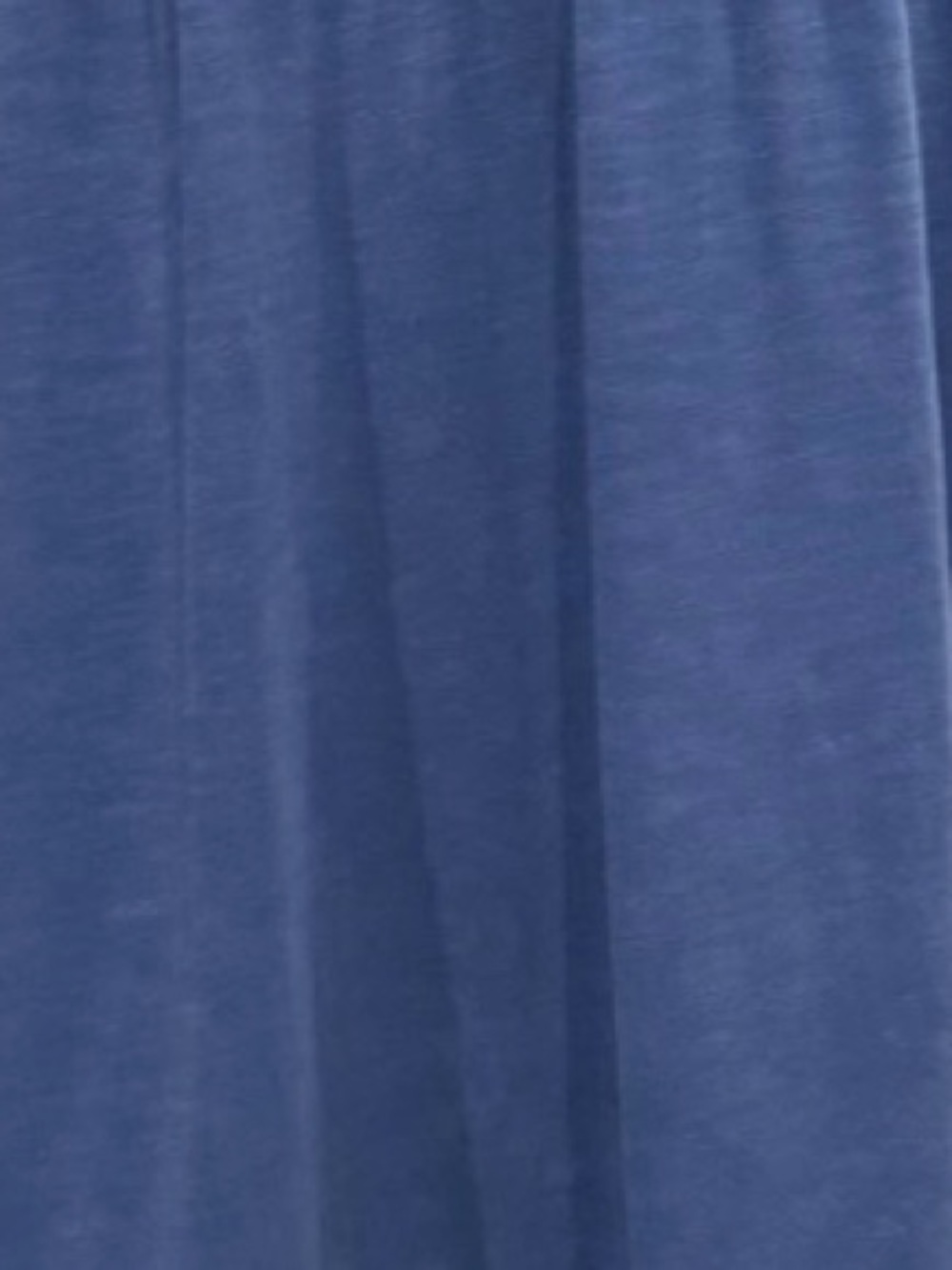 $10 Add-on | Blue Short-Sleeve Midi Dress with Ruffled Hem - Picture 7 of 15